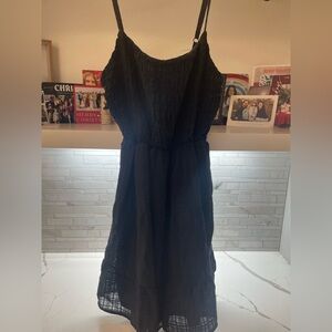 Hippie Rose Black Lace Mini Dress Size M